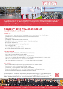 Projekt- und Teamassistenz